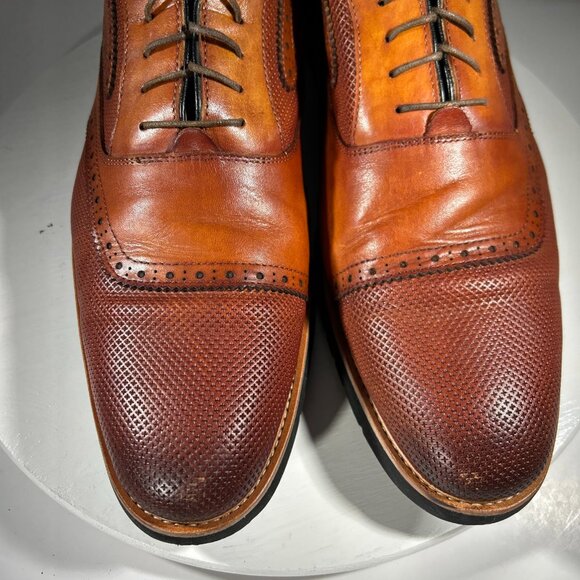 Moretti Gold Label COVENT Mens Leather Dress Shoes Size 14 Brown Lace LIGHT USE main image 9
